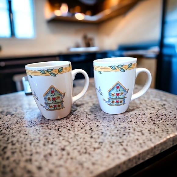 Vintage Thomson Pottery Mugs Pair - Picture 1 of 4